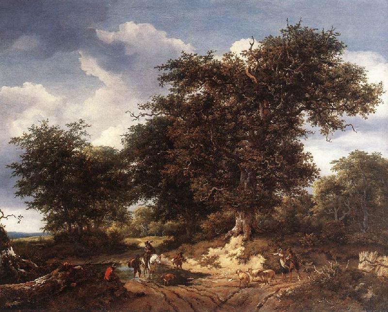 RUISDAEL, Jacob Isaackszon van The Great Oak af Sweden oil painting art